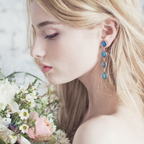 Blue Hydrangea earrings
